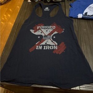Source Unknown Black 'Forged in Iron' Tank Top